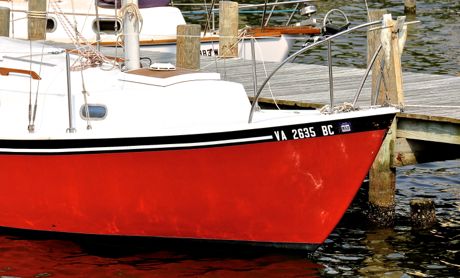 red boat town dock