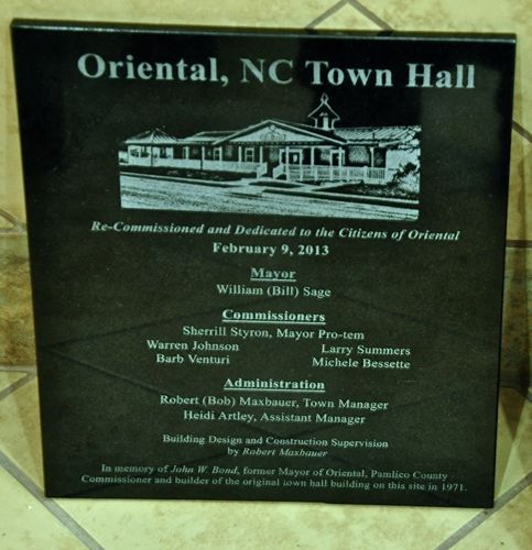 rejected plaque town Hall