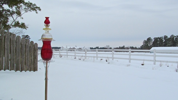 snow feb 2014 del rio red glass fulcher horse farm