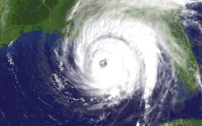NOAA image of 2005 Atlantic hurricane season outlook.