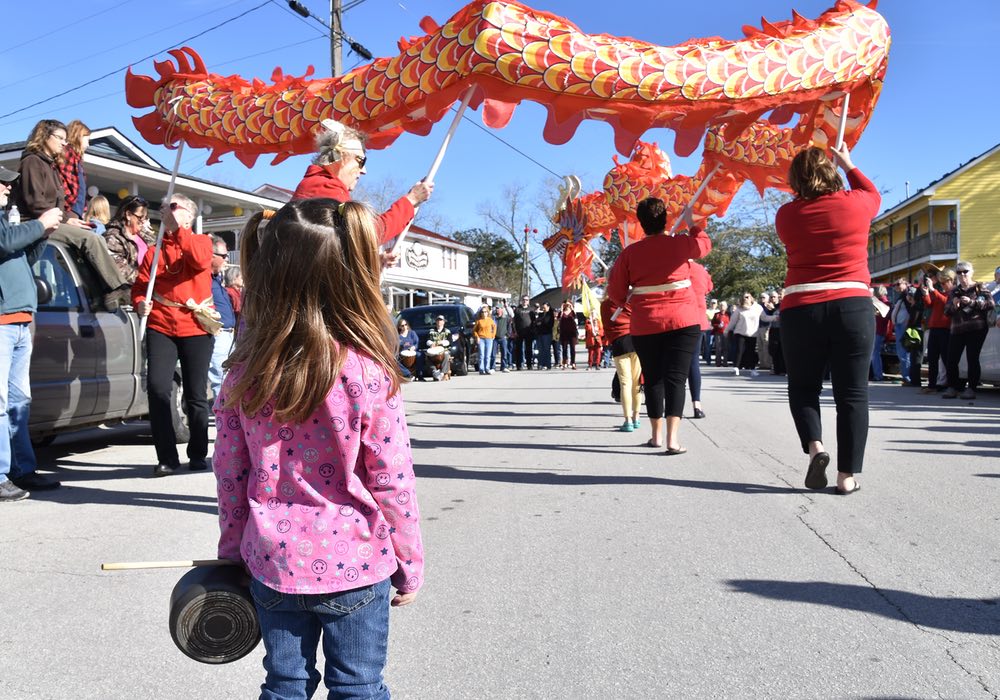 Dragons Bring in the Chinese New Year